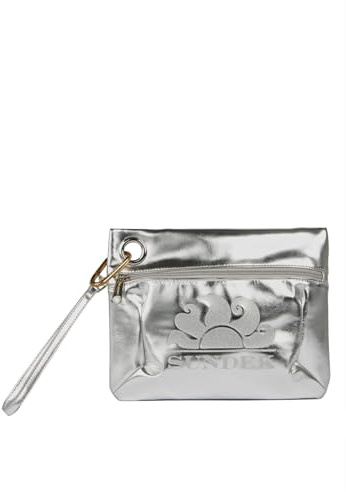 Sundek Pochette AW416ABPU7LA LAMINATED CLUT 083LA Col.Silver TU/Argento