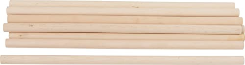 VBS Rundstäbe 50 cm Holzstab unbehandelt Länge 50 cm Material Holz ideal für Bastelprojekte und DIY