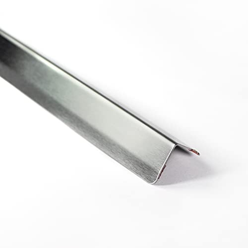 Fuchs Design Kantenschutzprofil Edelstahl gebürstet mit Klebestreifen, 20 x 20 mm x 250 cm
