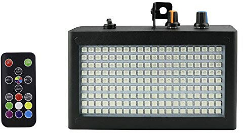 180 LED Strobe Flash Light Portable 35W RGB Control Sonido A Distancia Ajustable Para Bar (Enchufe UE)