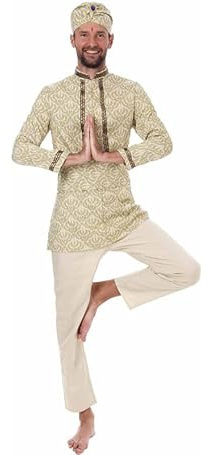 Partilandia Herren Bollywood Kostüm Hindu mit Turban