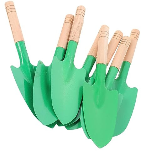 Supvox 8st Schaufel Mit Holzgriff Kleine Gartenschaufel Handkelle Gartenwerkzeug Unkrautschaufel Gartenwerkzeug Schaufel Gartenhandwerkzeuge Handschaufel Metall Eisen Einstellen Kind Mini
