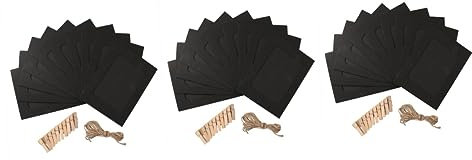 ABOOFAN 30 Stück 5 Bilderrahmen Papier Fotorahmen Papier DIY Wohnkultur bilderrahmen selber machen Fotorahmen mit Clips Kraftpapier schmücken Wandbehang Collage Karton Bambus
