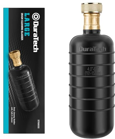 DURATECH Drain Bladder, Large Drain Cleaning Bladder, Fits 4 to 6 Drain Pipes, Unclogs Stubborn Blockages in Kitchen Sinks, bathtubs, Showers, and Main drains