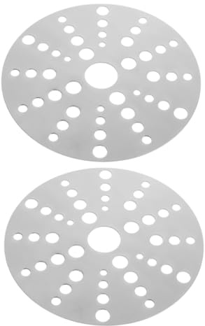 FUNOMOCYA 2 Placas Difusoras de Calor para Inducción de Acero Inoxidable, Diseño Creativo, Calentamiento Uniforme y Fácil de Limpiar para Utensilios de Cocina