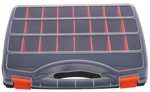 jojofuny Organizer Per Utensili e Componenti Elettronici Con Divisori Rimovibili Portaoggetti Con Per e Bulloni Stoccaggio Flessibile Per Hobby e