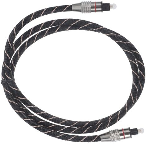 HOMSFOU Optical Fiber Audio Cable for Home Theater Digital Audio Cable Spdif Output Channel Fiber Optic Cord for Tv and Soundbar