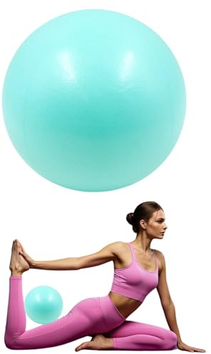 Hibmisy Palla Pilates Piccola,25 CM Palla da Pilates Anti Scoppio Antiscivolo Palla per Yoga, per Casa, Fitness, Allenamento Equilibrio (Verde menta)
