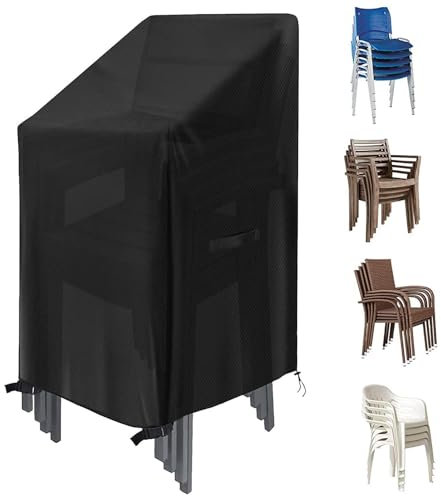 Housse Chaise De Jardin Empilable, Oxford Housse De Protection Pour