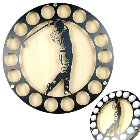 Halterung für Golfbälle – Gehäuse zur Wandmontage, rund, Aufbewahrungsbox, Stil Schrank | Organizer für Zuhause, Abend, Konstruktion, Sportkollektion, Cad
