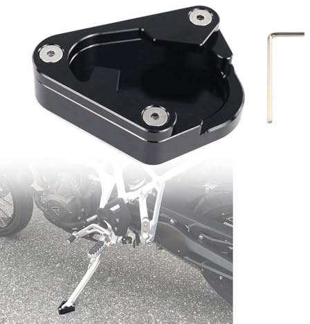 Xitomer Seitenständer Kickstand Plate Vergrößerung Fit für Tiger 850 Sport 2021-2025 Tiger 900 Tiger 900 GT Pro 2025-2020 Motorrad Kickstand Schuhe Vergrößerung Erweiterungsplatte