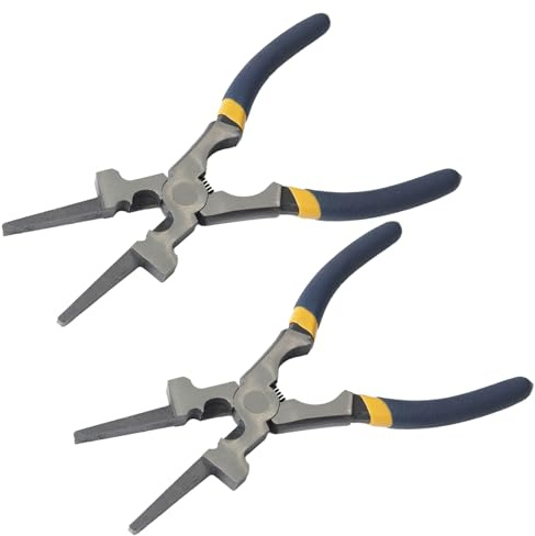 Professional 8 Weliding Pliers, Sharp MIG Pliers for Rust Resistant, Long Nose with Anti-slip Handle - Durable and Effecient (2PCS)