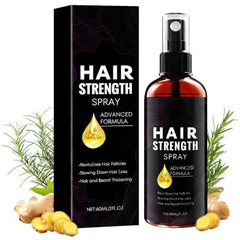 Haarwachstum Beschleunigt,Erblichem Beugt Haarausfall Vor,Mit Rosmarinöl und Rizinusöl für Biotin Extrakt,Intensives Hair Growth Serum für Männer und Frauen-60ml