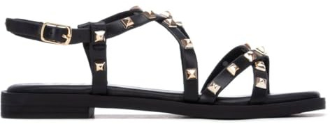 XTI - Sandali Donna Nero - Scarpe comode e versatili - Moda casual - Modello 14515001 (Misurare 39)