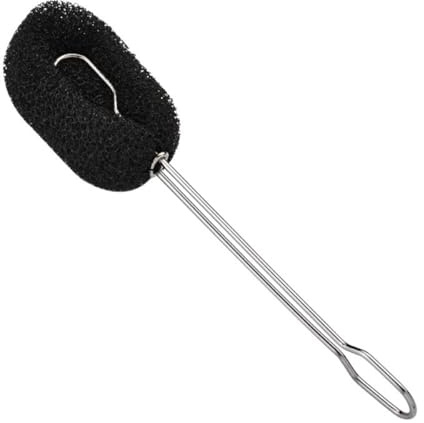 TOYANDONA Brosses de Nettoyage en Acier Inoxydable Lot de 2 pour Biberons Brosse à Noire Poignée Longue en Acier Inox Pu, Cuisine Maison