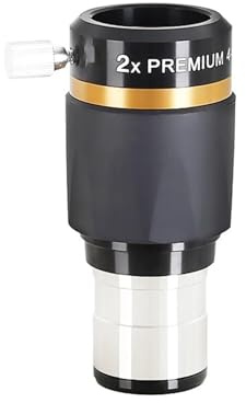Telescope Magnifier, 2X/3X/4X/5X Extender Barlow Apocromatismo Lente Barlow De 4 Elementos For Oculares De 1,25,Parts(2X)
