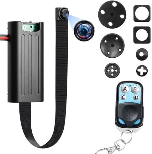 Nisanuki Cámara Espía Oculta, Mini Camaras Espias 1080P HD, Portátil Cámara de Vigilancia Miniatura Camara Camuflada con Detección de Movimiento Larga Duración de Batería