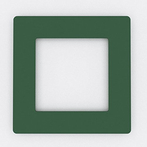 Single Light Switch Socket Coloured Acrylic Surround Finger Plate - Huge Colour Choice (Green)