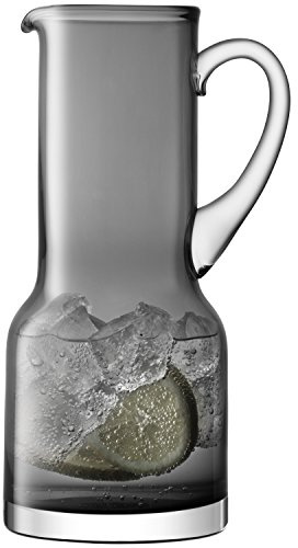 LSA International Utility Jug 1.35L Slate| 1 Unit | Mouthblown & Handmade Glass | UT72
