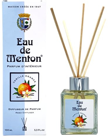 Duftspender Vanille Orange mit Stäbchen – 100 ml – Exotique et Gourmand – Artisan Parfumeur en Côte d'Azur