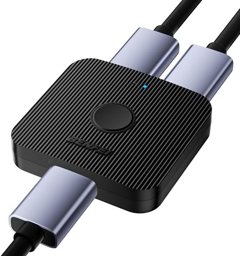 BENFEI Switch HDMI 4K, commutateur HDMI 2 entrées 1 Sortie, bidirectionnel, Prend en Charge 4K 3D HD 1080p Compatible avec Firestick, Xbox PS4 Roku HDTV [Deux écrans ne fonctionnent pas simultanément]