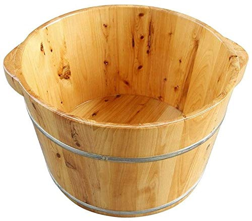 Foot Tub Wooden Foot Basin Household Gift Foot Soaker Tub,Wooden Foot Soak Sauna Foot Tub, Massage, Spa, Sauna, SoakHandmade Wooden Footbath Tubs,Foot Bath Wooden Bucket Foot Spa,Sauna Accessories Hou