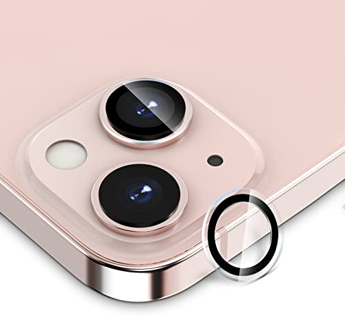 imluckies Designed for iPhone 13 / iPhone 13 Mini Camera Lens Protector, Keep Orignal Lens Design, HD Tempered Glass + Black Night Circle, 9H Scratch Resistance Cover for 13/Mini 5G 2021