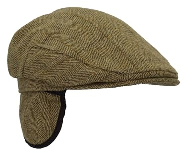 WALKER AND HAWKES - Unisex Schiebermütze mit Ohrenklappen - Tweed