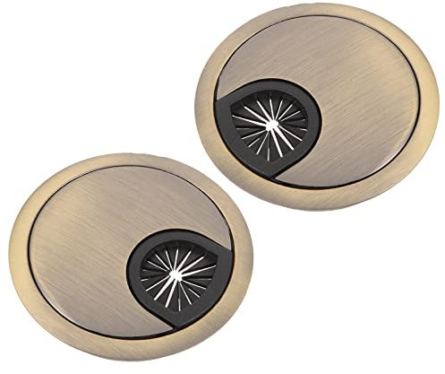 Angoily 2stücke Zinc Alloy Cable Hole Cover Kabeldurchführung Für Schreibtisch Und Möbel Selbstklebend Installieren Für Kabelmanagement Und Ordnung Im Büro