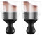 Ouligay Lot de 2 brosses de détail pour voiture - Brosse douce - Outil de nettoyage intérieur de voiture - Brosse de lavage de voiture - Brosse à poussière - Pinceau de détail (noir)