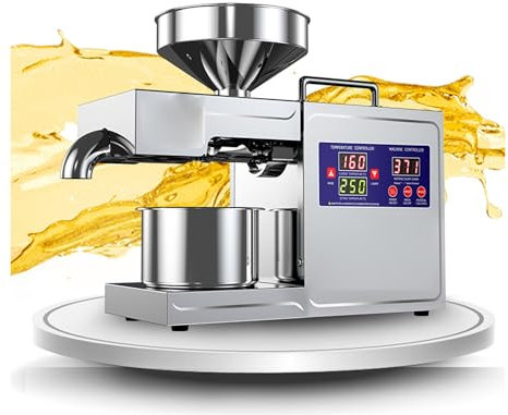 BebeXi schiaccia Olive elettricoPressa per Olio pressa per Olio Multifunzionale Completamente Automatica per Uso Domestico, Semi di Colza, soia, Arachidi(Color:a)