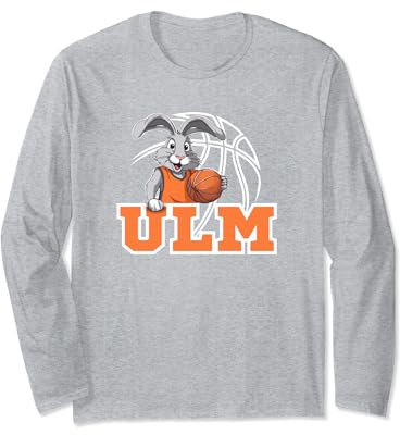 Ulm Basketball Fan Support Schwaben Stadion orange weiss Langarmshirt