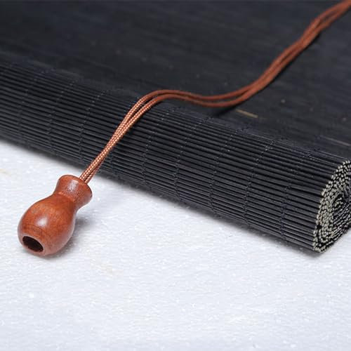 X1NGFU Tenda A Rullo in bambù,Tende Avvolgibili Traspiranti,Tapparella Avvolgibile Bamboo Giardino con Ganci,Tende da Finestra per Esterni,Personalizzate,Larghezza x Altezza (90cm x 150cm)