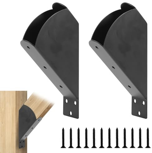 Rasugarlary Pergola-Halterungen, 4 Stück, 45-Grad-Winkel-Halterung, robuste Verbindungsstrebe für 5,1 x 10,2 cm (tatsächlich: 3,8 x 8,9 cm), Holzpfosten und Balken, Pergola-Pavillon, DIY-Kit