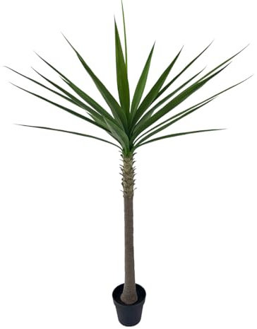 Alonfale 5.3FT Artificial Yucca Tree Faux Agave Plant Indoor Outdoor Decorative Plant for Home and Office - Realistic Fake Tree(Green, 60in)