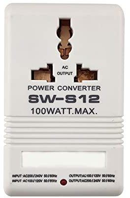 Trasformatore di tensione da 110 V a 230 V, 100 W, adattatore da viaggio in tutto il mondo, trasformatore da 110 V/120 V a 220 V/240 V, dispositivi elettrici applicabili per Stati Uniti, Giappone,