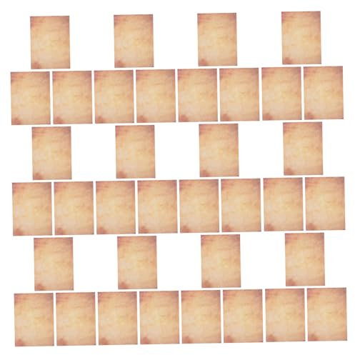 STOBOK 50pcs Versatile Classic Vintage Stationery Paper for Home Office School Decorative Printing and Crafting