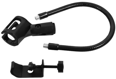 BESTonZON Flexibler Mikrofonhalter Mit Langlebigem Eisenmaterial Einstellbarer Gooseneck-mikrofonarm Stabiler Tischständer Für Mikrofonspeicherung Und Vielseitige Nutzung Für Studio Und Bühn