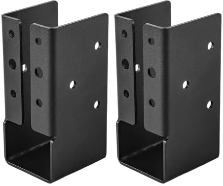 Étrave de Solive 50x100 mm | Fixation Invisible pour Charpente en Bois - Lot de 2 Équerres Polyvalentes pour Poutres, Étagère, Escalier et Pergola