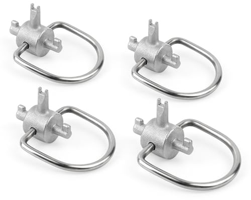 lasuroa 4pcs HVAC Key Tool for 410A and R22 Refrigerants, Locking Cap Key Multi-Function Triple Keys Tool Installation & Removal Tamper-Resistant Hand Tools for Air Refrigeration & Equipment Repair