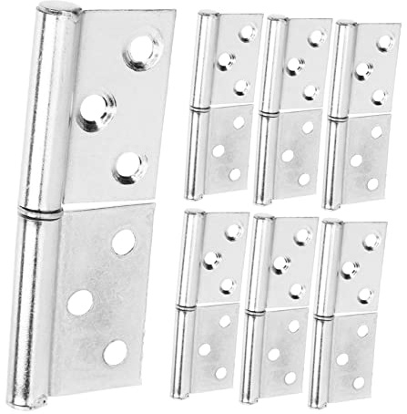 SOPOTUTU 12pièces Lot De Charnières Relevables à Souder Acier Inoxydable Pour Portes Moustiquaires Et Armoires Charnières Robustes Gauche Et Droite