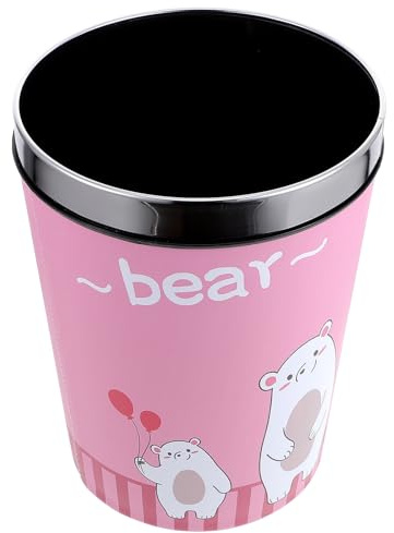 ARTSEWPLY Papelera Infantil Grande con Diseño de Oso Adorable para Habitaciones y Escuelas Contenedor Original para Basura Resistente y Decorativo para Salón y Cocina