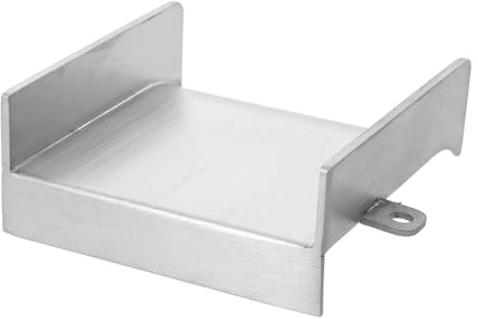 Artibetter Canale di Scarico a Cascata per Fontana d'Acqua in Acciaio Inox 100x100 Mm, Scarico Sfioratore per Giardino Esterno e Stagno, Accessorio per Fontane da Patio Flusso Regolare