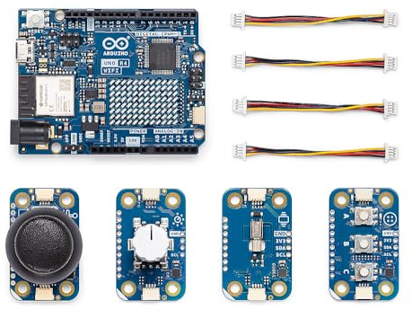 Arduino Modulino Programmable Keypad Bundle – Compatible con UNO R4 WiFi – Atajos Personalizados, Control de ratón, Mando de Volumen, retroalimentación háptica – Panel de Control Modular DIY