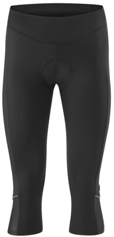 Gonso Essential Tight 3/4 W, Damen Fahrradhose 3/4, Radtight mit Dry Up Air Sitzpolster, Hohe Bewegungselastizität und Komfortbund, Enganliegende Passform