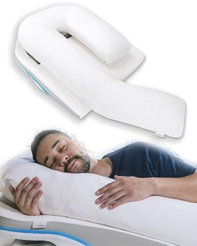 MedCline Shoulder Relief System, Bed Wedge Pillow for Shoulder Pain Relief with Therapeutic Body Pillow, Insert, and Covers, Inclined Sleep Position with Arm Pocket, Large for 5'10 and Above