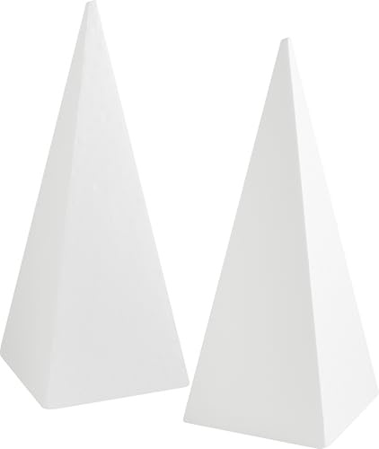 XXL-Styroporpyramide, ca. 50 x 20 x 20 cm, 2 Stück Blumenschmuck Weihnachtsbaum