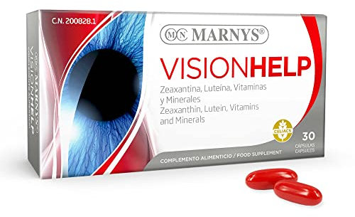 Marnys Visionhelp - Arándano, Luteína+Zeaxantina, Vitaminas y Minerales - Ayudan a la Salud Visual - 30 cápsulas 0
