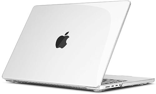 TECOOL Hülle Kompatibel mit MacBook Pro 14 Zoll mit M4 M3 M2 M1 Pro/Max 2021-2024 (A3401 A3185 A3112 A2992 A2918 A2779 A2442), Ultradünne Schutzhülle Hartschale Transparent Case, Kristallklar