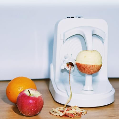Pelador Eléctrico de Frutas, Pelador Automático de Naranjas, Pelador de Patatas Eléctrico, Pelador para Cocina, Verduras/Frutas, para Mango/Cítricos/Limón/Melocotón/Kiwi/Zanahoria